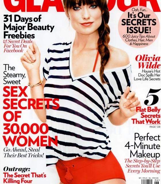 Olivia Wilde es portada de la Revista Glamour de Junio (+Fotos)