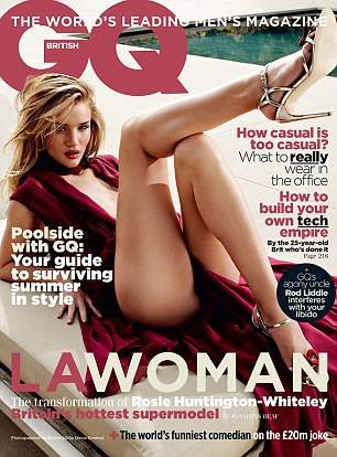 Rosie Huntington-Whiteley derroche de sensualidad en GQ Magazine edición británica