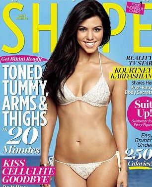 Kourtney Kardashian revela los secretos de su cuerpo en la revista Shape (+Fotos)