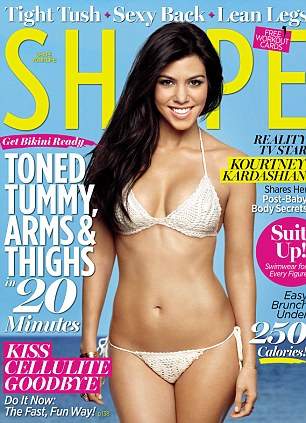 Kourtney Kardashian revela los secretos de su cuerpo en la revista Shape (+Fotos)