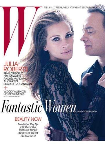 Julia Roberts y Tom Hanks, juntos en la portada de ‘W’