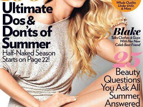 Blake Lively muy sensual en la revista Glamour edicion julio 2011 (+Fotos)