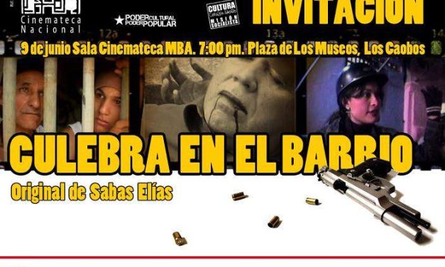 Culebra en el barrio es una película hecha »a mano»