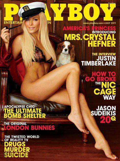 Ex Prometida de Hugh Hefner, Crystal Harris se desnudó en la Revista Playboy USA de Julio 2011(+Fotos)