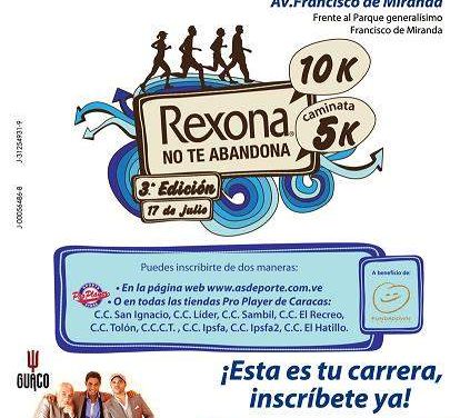 Caracas se prepara para la tercera edición de la carrera Rexona 10K a beneficio de Fundadown 15 – 07