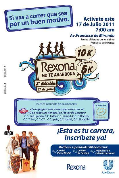 Caracas se prepara para la tercera edición de la carrera Rexona 10K a beneficio de Fundadown 15 – 07
