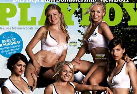 Cinco jugadoras de la selección alemana de fútbol se desnudaron para Playboy antes del Mundial