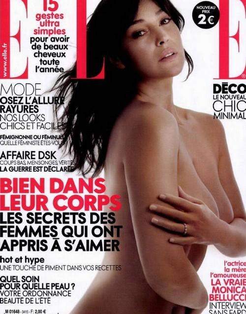 Monica Bellucci de 46 años, presume de su cuerpazo en portada de la revista Elle Francia (+Fotos)