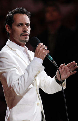 Marc Anthony menciona su divorcio en concierto en Bogotá