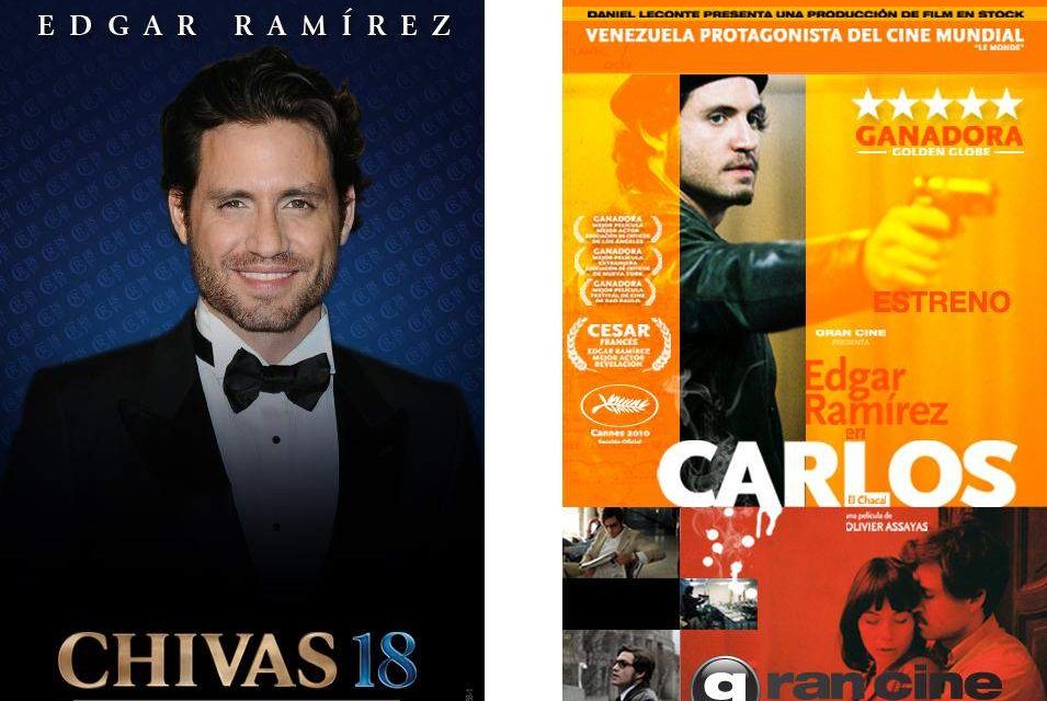 Edgar Ramírez regresa a Venezuela de la mano de Gran Cine y Chivas 18 para estrenar »Carlos»
