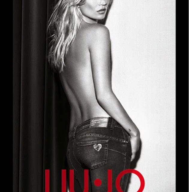 Kate Moss posa en topless para una sexy campaña de jeans »Liu.Jo» (+Fotos)
