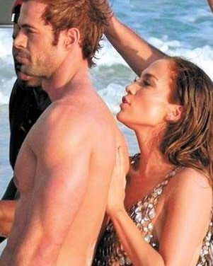 JLo y William Levy se muestran cariñosos detrás de cámaras