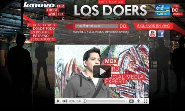 El primer reality web interactivo de Lenovo, transmitido 100% a través de la Web, ya está muy cerca
