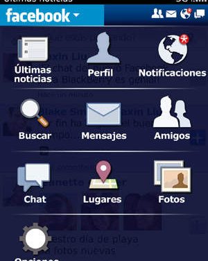 RIM anuncia nueva versión de Facebook para BlackBerry