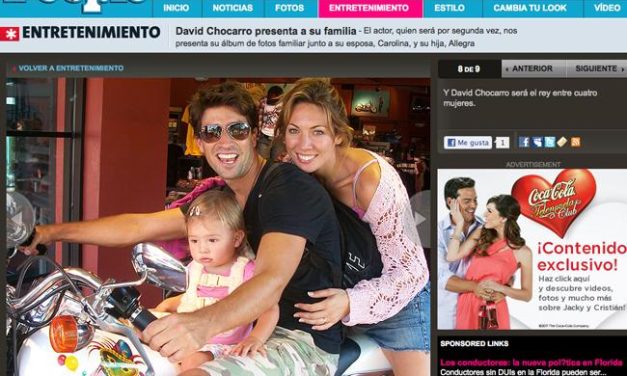 El actor argentino David Chocarro se convertirá en papá por segunda vez