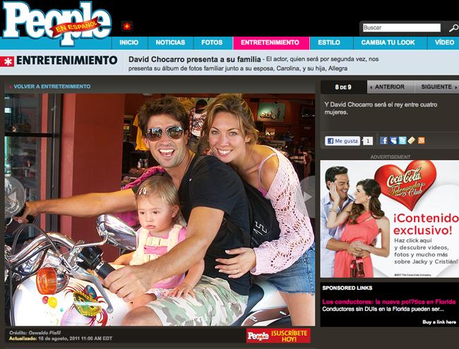 El actor argentino David Chocarro se convertirá en papá por segunda vez