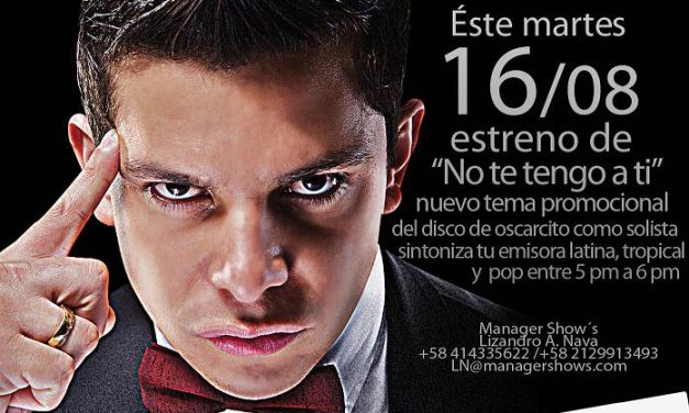 Oscarcito estrenó su nuevo single »No te tengo a ti» y ya es un éxito (+Audio)
