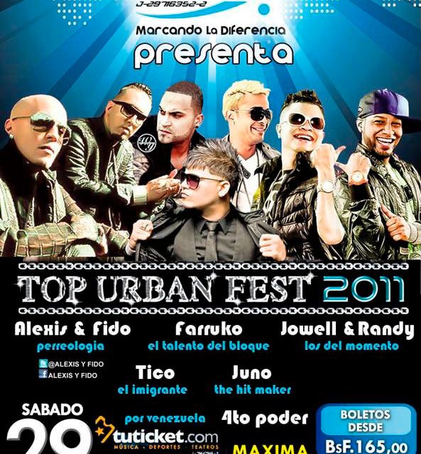TOP URBAN FEST 2011 29 y 30 de Octubre en Guatire y Valencia