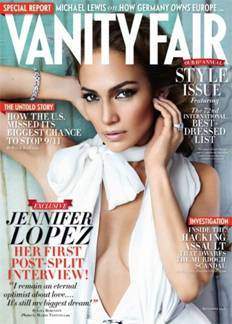 JENNIFER LOPEZ ES PORTADA DE LA REVISTA VANITY FAIR