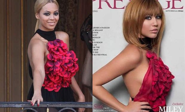 Miley Cyrus se copió de Beyoncé