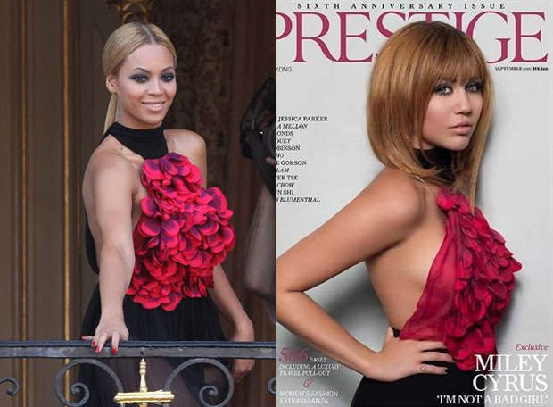 Miley Cyrus se copió de Beyoncé