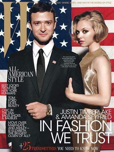 Justin Timberlake y Amanda Seyfried en la portada de la revista ‘W’