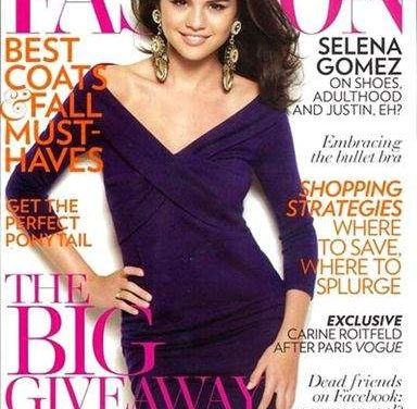 Selena Gomez habla de las manías de Justin Bieber , en la revista Fashion