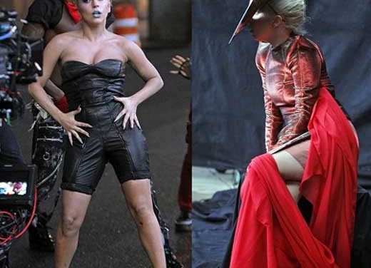Lady Gaga graba el videoclip de Marry the night