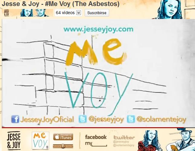 Los Mexicanos Jesse & Joy graban video agradecimiento (+Video) a The Asbestos