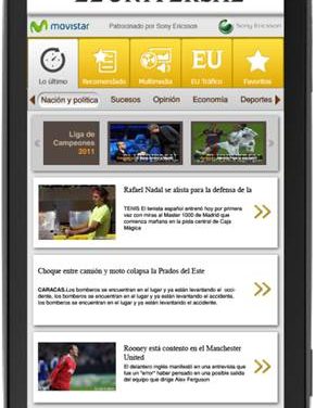 El Universal y Estampas llegan al Android Market de la mano de Sony Ericsson y Movistar