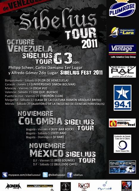 SIBELIUS presenta el SIBELIUS G3 tour y su gira internacional por Colombia y México