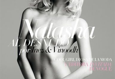 La top model Natasha Poly se desnuda en el número de noviembre de »Vogue»