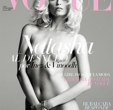 La top model Natasha Poly se desnuda en el número de noviembre de »Vogue»