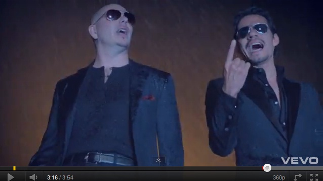 PITBULL. NUEVO Nº1 CON RAIN OVER ME feat. Marc Anthony
