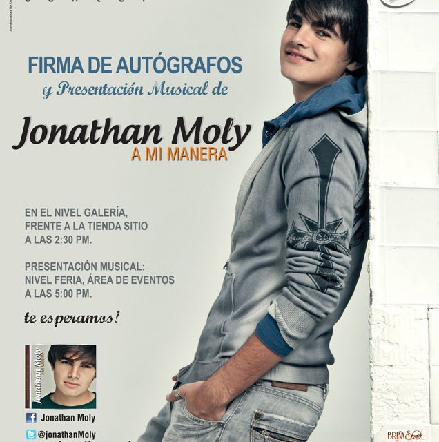 JONATHAN MOLY CANTARÁ EN EL INTERCOLEGIAL DE GAITAS DEL BOLEITA CENTER