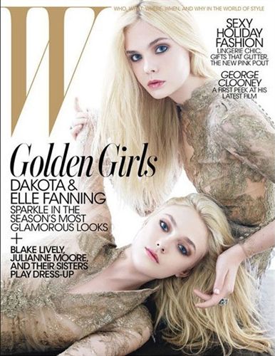 Elle y Dakota Fanning, clones de oro para la revista W