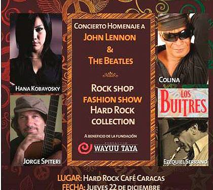 HARD ROCK CAFE RENDIRÁ TRIBUTO A JOHN LENNON PARA LUCHAR CONTRA EL HAMBRE