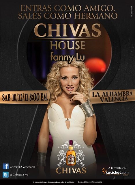 CHIVAS 12 anuncia suspensión momentánea del concierto de FANNY LU en Valencia