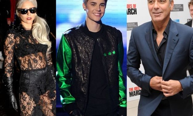Lady Gaga, Justin Bieber y George Clooney, las estrellas más solidarias