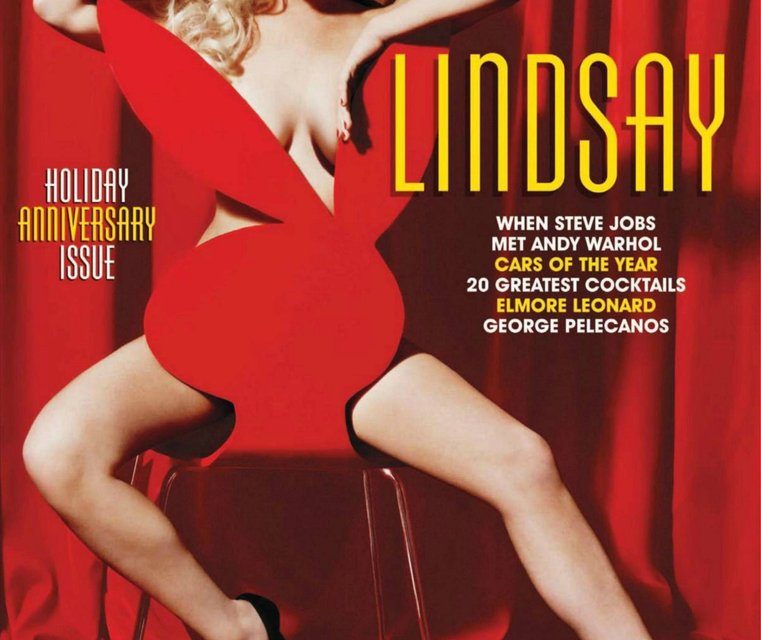 Lindsay Lohan se desnudó a lo Marilyn Monroe para la revista Playboy (+Fotos)