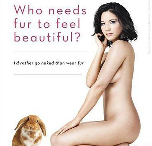 Olivia Munn se desnuda para denunciar el maltrato animal