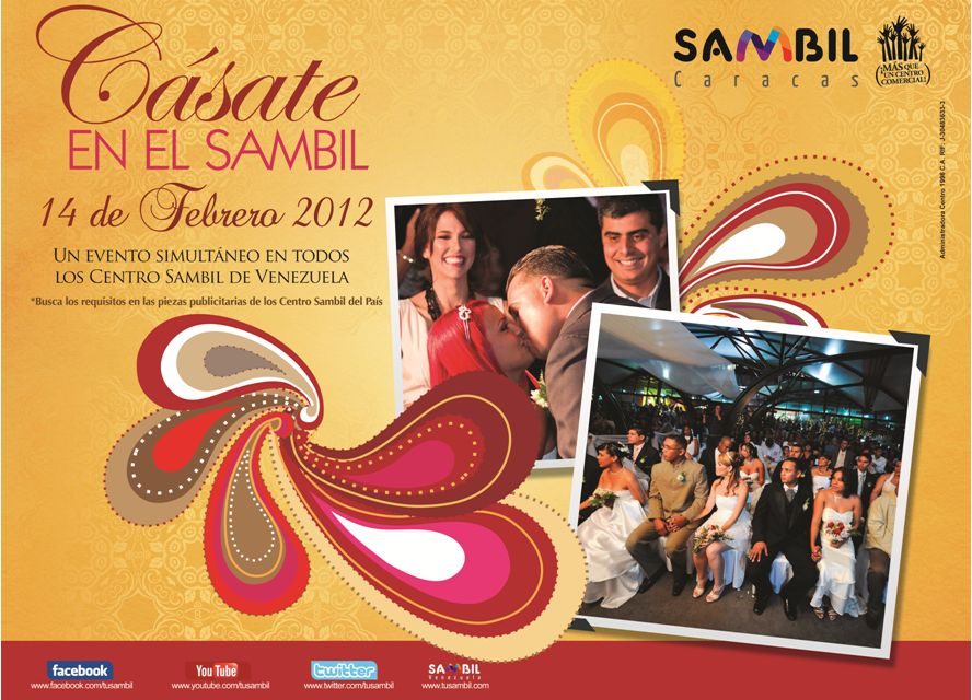 EL 14 DE FEBRERO SAMBIL VENEZUELA CELEBRA BODAS COLECTIVAS