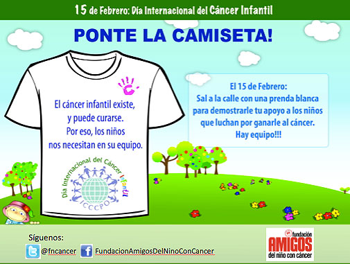 Fundación Amigos del Niños con Cáncer invita a sumarse al Día Internacional del Cáncer Infantil