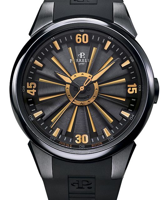 Perrelet se pone a jugar con su famoso reloj con doble rotor, TURBINE »PLAYING WITH FIRE»