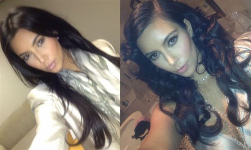 Kim Kardashian, como toda una diva hollywoodiense… Las ondas más sensuales