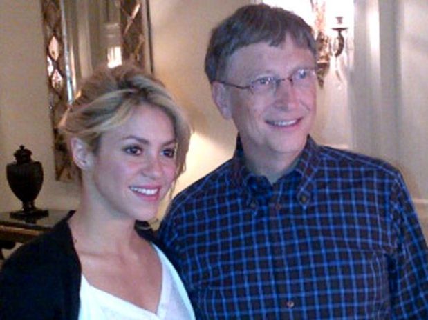 Shakira se reunió con Bill Gates en España
