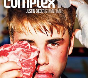 Justin Bieber aparece golpeado en la portada de Complex