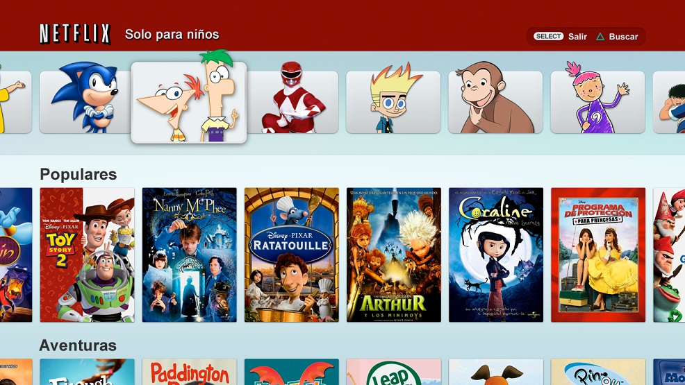 »Solo para Niños» de Netflix AHORA disponible PARA PLAYSTATION® 3