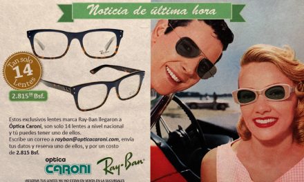 Optica Caroní presenta su promoción digital exclusiva de Ray-Ban Caribbean