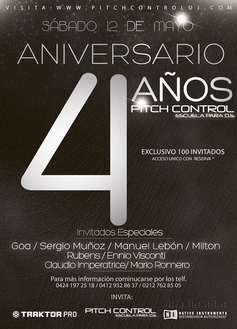 4To Aniversario Pitch Control, Escuela para Djs